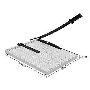 GUILHOTINA DE PAPEL A3 10 FOLHAS CORPO DE METAL E PEÇA DE PRESSÃO DE PLÁSTICO IWGPA310 - IMPORTWAY