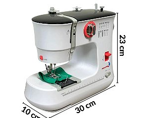 MÁQUINA DE COSTURA ELÉTRICA PORTÁTIL 12 PONTOS AGULHA DUPLA BIVOLT IWMC510 - IMPORTWAY