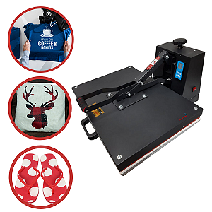 PRENSA TÉRMICA SUBLIMAÇÃO COM PAINEL DE CONTROLE 2800W 40X60CM 220V IWPTS60220 - IMPORTWAY