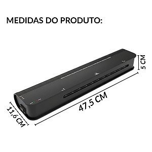 PLASTIFICADORA PROFISSIONAL A3 360W PRETA 127V COM KIT GUILHOTINA KIT CAIXA COM 6 UNIDADES IWE016 - IMPORTWAY