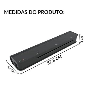 PLASTIFICADORA A4 300W PRETA 220V ALTA PERFORMANCE PARA USO CORPORATIVO CAIXA COM 6 UNIDADES IWE019 - IMPORTWAY