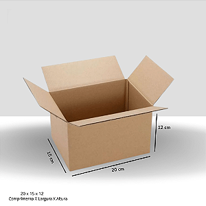 Caixa de Papelão Tipo Maleta 20x15x12 cm para Envio e E-commerce