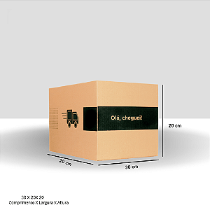 Caixa de Papelão 30x20x20 com Impressão para E-commerce