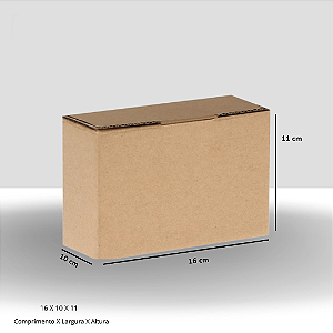 Caixa de Papelão Econômica 16x11x10 cm para Envio E-commerce