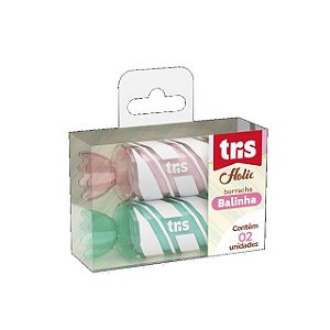 Kit 2 Borrachas C/ Capa Balinha Holic Fofurices Tris