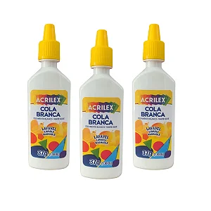 Cola Transparente ponta amarela Acrilex 37g