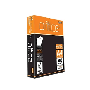 Papel Sulfite Escritório A4 BR 075G UNIDADE 500 Folhas