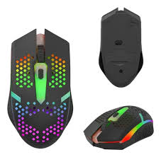 HMaston MS08 Wireless 2.4G or Bluetooth RGB Rechargeable Type-C High Precision 1600 DPI Gaming Mouse