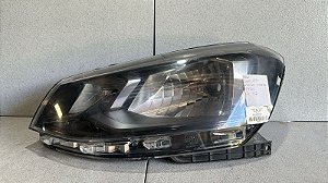 Farol Esquerdo Vw  Gol G7 2017 a 2020 Original Máscara Negra