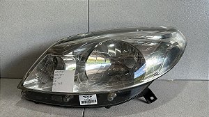 Farol Esquerdo Renault  Sandero 2012 a 2014 Cromado Original