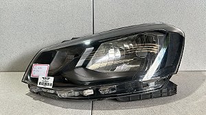 Farol Esquerdo Vw Gol G7 2017 a 2020 Máscara Negra