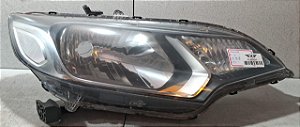 Farol Lado Esquerdo Honda City 2015 a 2019 (Recuperado)