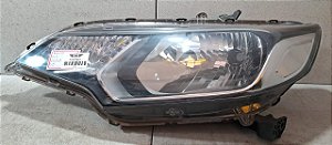 Farol Lado Esquerdo  Honda City 2015 a 2019  (Recuperado)