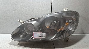 Farol Lado Esquerdo Toyota Corolla 2003 a 2008 Máscara Negra