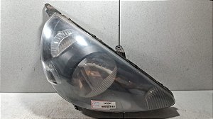 Farol Lado Direito  Honda Fit 2003 a 2008 Máscara Negra