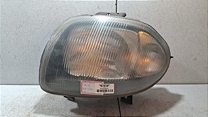 Farol Lado Esquerdo Renault Clio 1999 a 2002 Máscara Negra