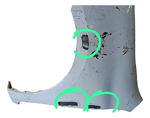 Paralama Lado Esquerdo Nissan March 2011 A 2014 Com Detalhe