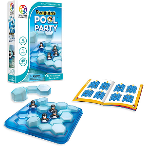 Penguins Pool Party – Jogo de Lógica 3D da SmartGames com 60 Desafios | Brinquedo Educativo para Crianças 6+
