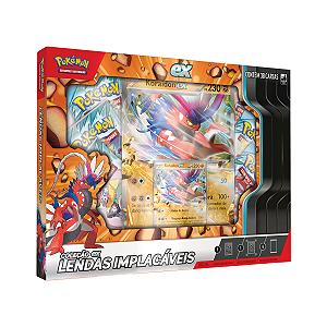 Pokémon Box Lendas Implacáveis Cartas Colecionáveis Koraidon 6+
