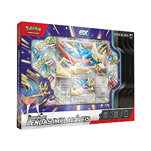 Pokémon Box Lendas Implacáveis Cartas Colecionáveis Zacian 6+