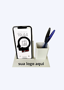 Suporte Celular + Caneta Personalizado impresso em 3d