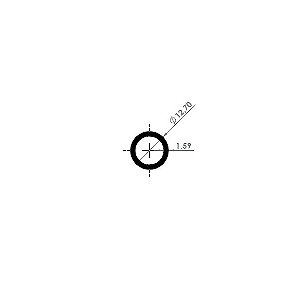 TB-010 - Tubo Redondo 12,7 x 1,58mm (1/2" x 1/16")