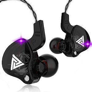 QKZ AK6 fone de ouvido com fio com microfone,