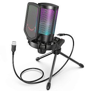 FIFINE - USB Microfone Condensador Gamer