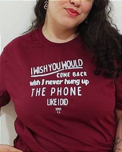 Camiseta "I Wish You Would"