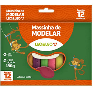 Massa de Modelar Leo&Leo – 6/12 Cores – Atóxica