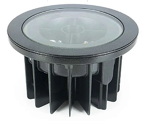 Embutido De Solo e Piso De Led 3653-ab-s-pm 25w 2700k 30º Preto Interlight Com Antiofuscante