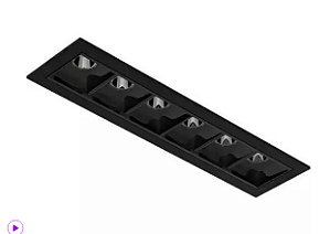 Spot de Embutir Picco 4993-ab-s-pm 14w 2700k Preto Interlight