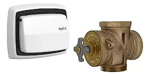 Válvula de descarga Hydra com acabamento 4900.E.MAX.BR Branco -Deca Metais