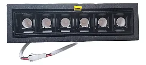 Spot de Embutir Picco Orientável 4583-ab-s-pm 14w 2700k Preto Interlight