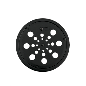 Ralo Grelha Inox 430 Redonda 15cm Com Caixilho Abre E Fecha Preto Fosco 507-P