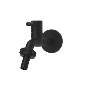 Torneira Jardim com bico 1230 1/4 Volta 1/2 polegada Preto Fosco C44