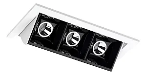 Spot de Embutir Picco Orientável 4582-ab-s-bm 7w 2700k Branco e preto Interlight