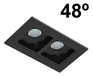 Spot de Embutir Picco 4892-ma-s-pm 5w 2700k 48º Preto Interlight