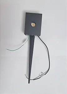 Balizador Finco Quadrado Preto 2,5w Led Interlight 4022f-s-pm 2700k