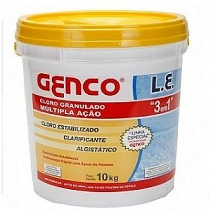 Cloro para piscina GENCO 3 em 1 10kg