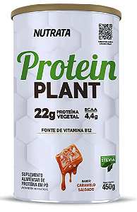 proteina vegetal nutrata plant 450g caramelo salgado com stevia