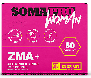 aminoácidos zma soma pro woman  60 comps iridium