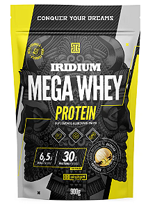 whey protein mega 900g iridium baunilha