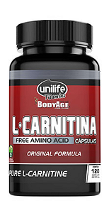 aminoácido  carnitina  bodyage 120 caps unilfe