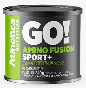 aminoácido go amino fusion sport+ 240g atlhetica citrus