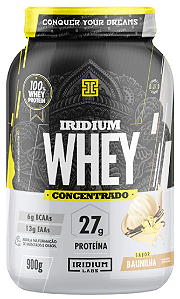 whey concentrado 900g - iridium - baunilha