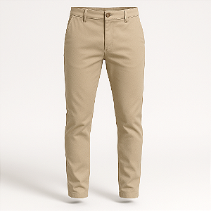 Calça slim bolso faca clássica em sarja