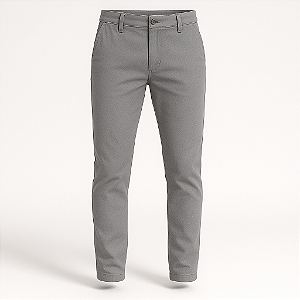 Calça slim bolso faca clássica em sarja