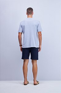 CAMISETA SLIM EM MALHA TEXTURIZADA