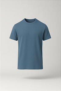 CAMISETA PLUS SIZE DE MANGA CURTA EM TECIDO DE MALHA